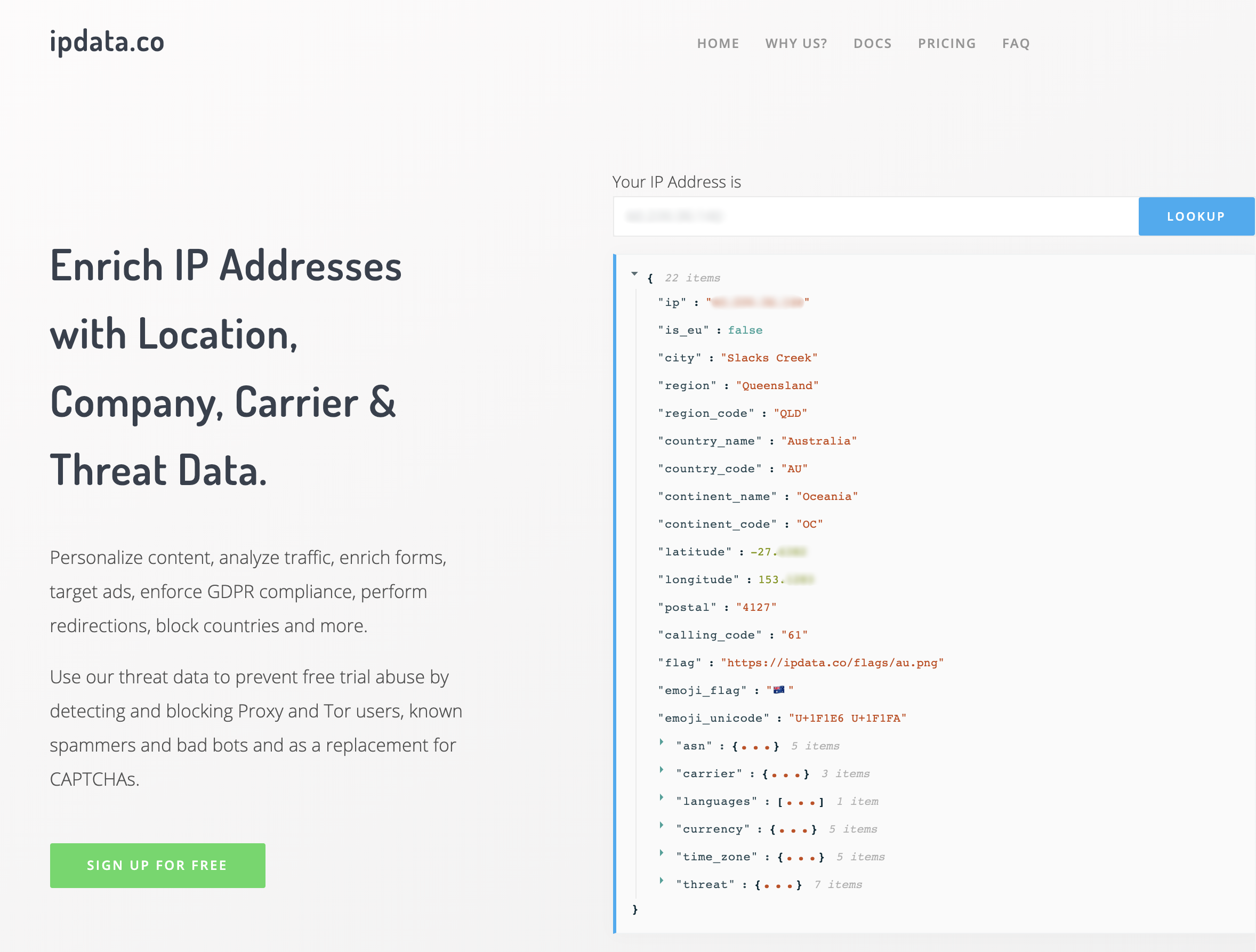 ipdata data return example