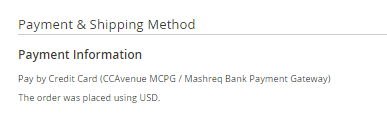 Screenshot of Sales Order