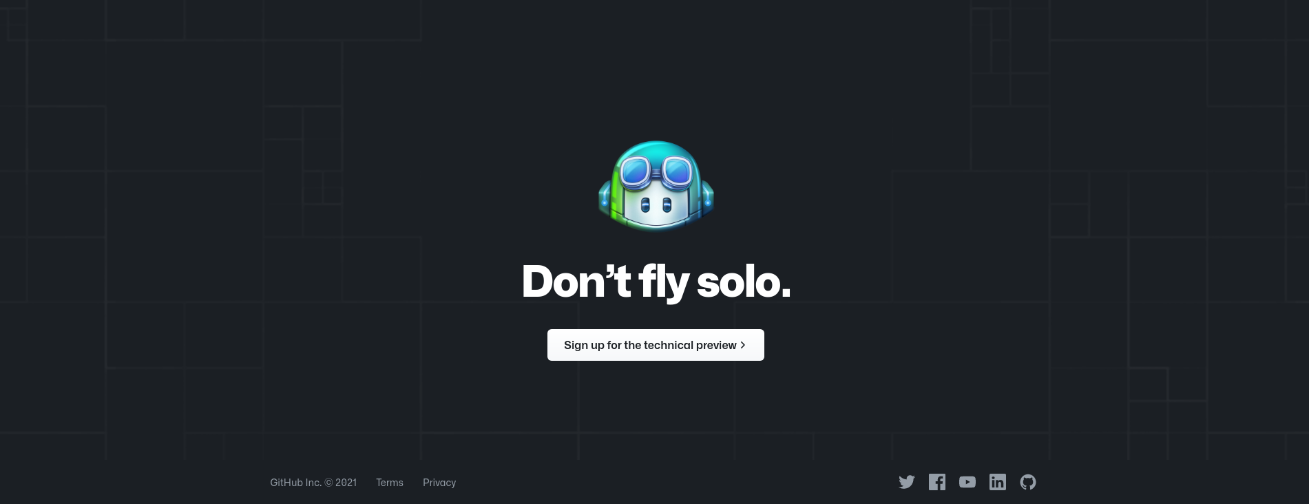 GitHub copilot announcement