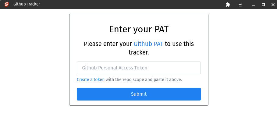 The new tracker component