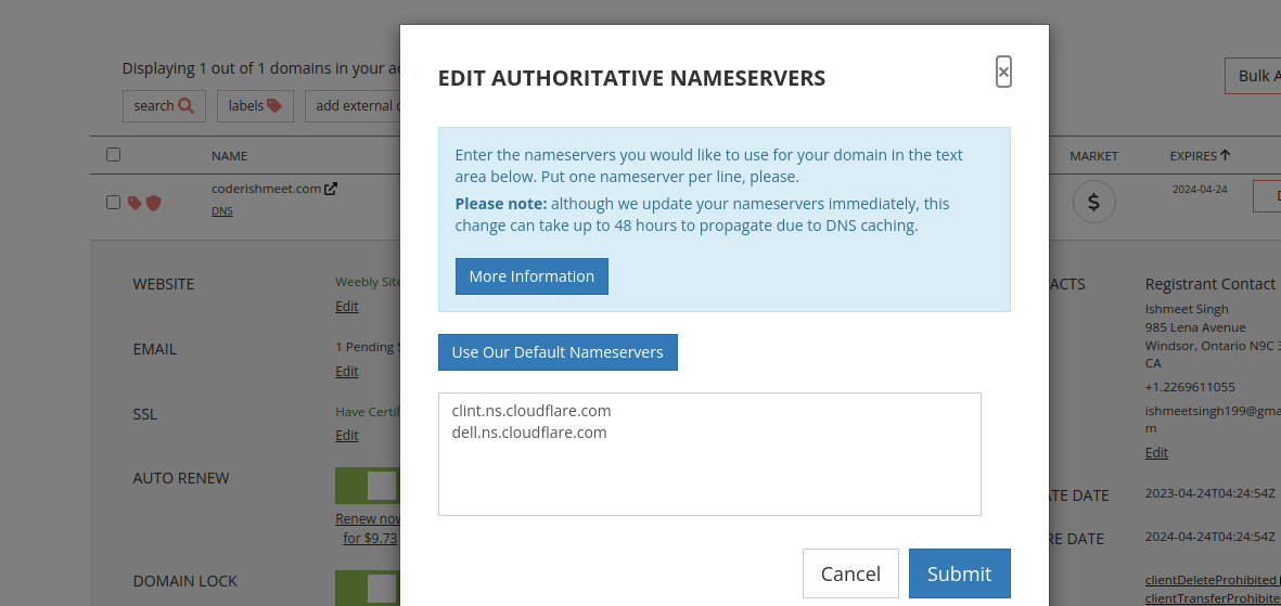 Nameservers