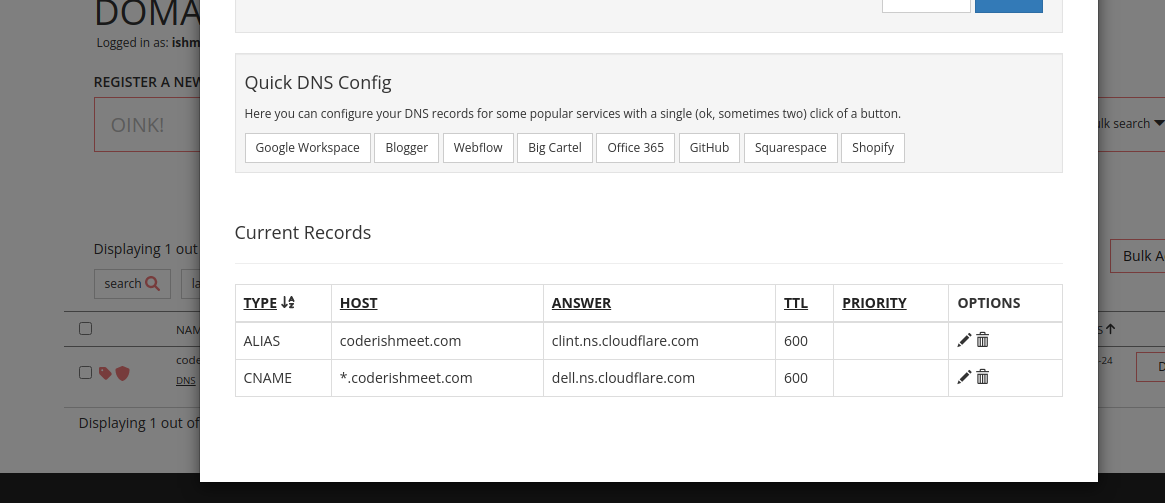 DNS Config