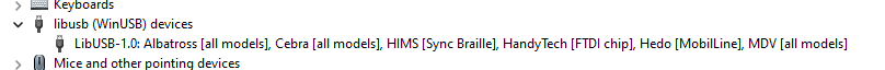 device appearing as libusb under win11