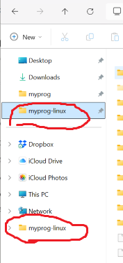 Explorer navigation pane