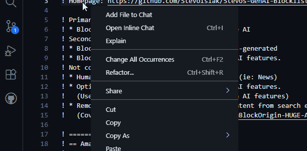 Animated gif showing selection menu getting "stuck" on an invisible option