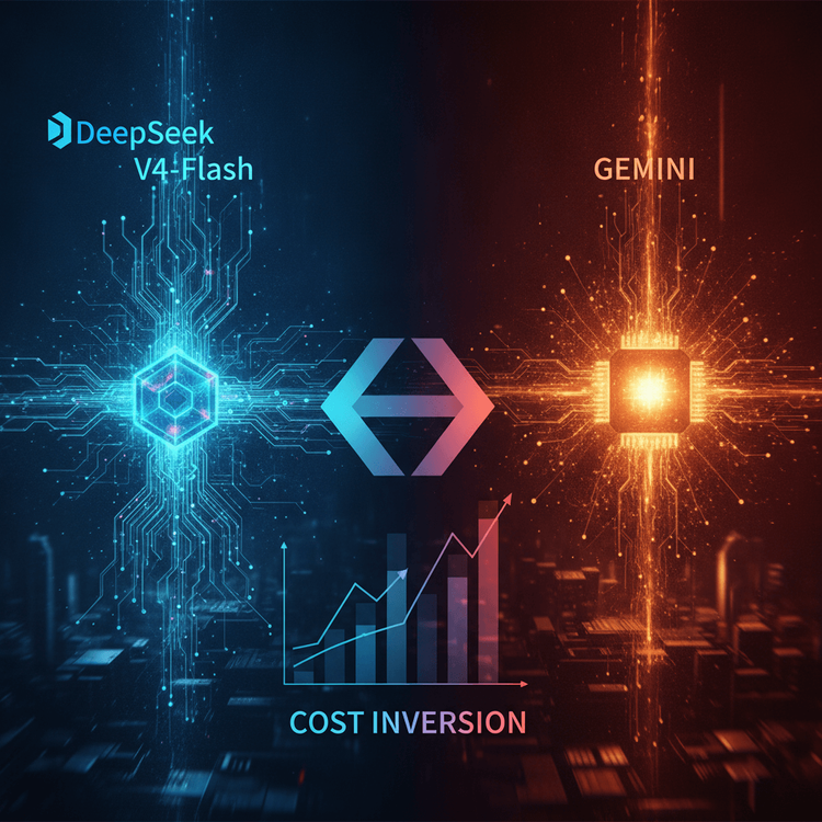 The Cost Inversion: Running Production AI on DeepSeek V4-Flash vs Gemini